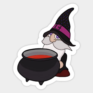 The Wizard and the Cauldron Sticker